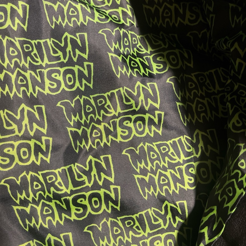 New unreleased Marilyn Manson dolls kill collab moto leather jacket - Picture 5 of 5